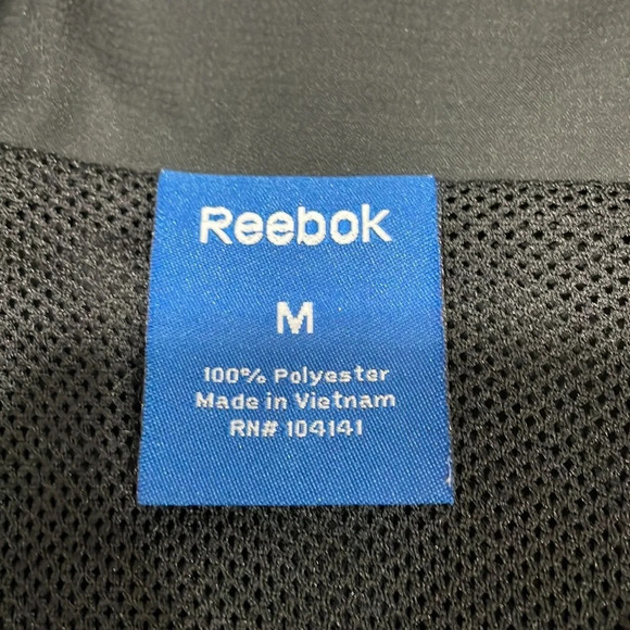 Reebok Athletic Full Zip Jacket Black and Purple M - Picture 8 of 16